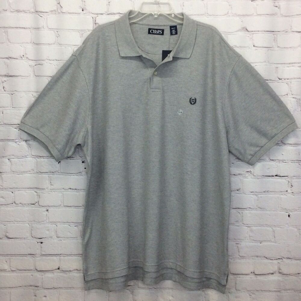 Chaps by Ralph Lauren Polo Men's Big & Tall Sz 4XB Athleisure Golf Heather Gray